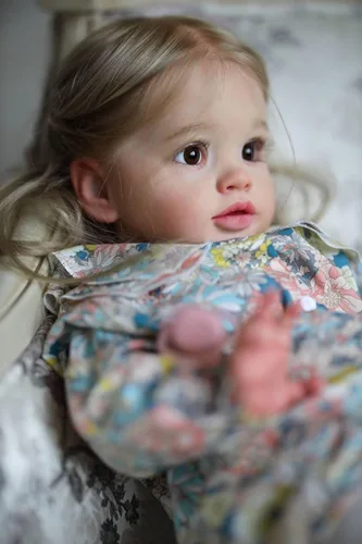 Miniatura 2 de Angelbaby Muñeca de bebé recién nacida de vida real, reborn, niña de 26 pulgadas, grande, linda, realista, muñeca de bebé recién nacida, de silicona