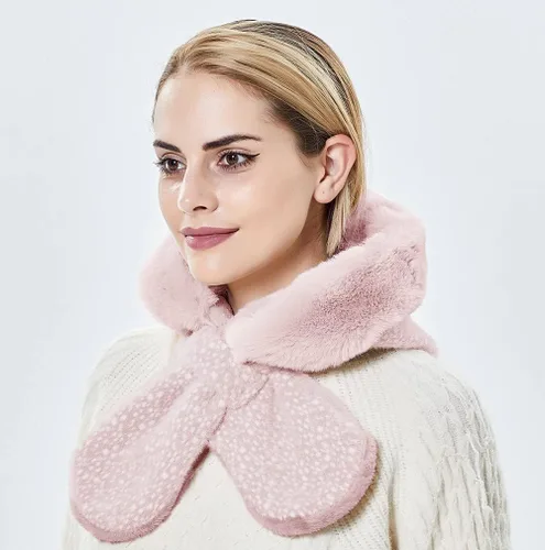 Miniatura 26 de Gorros de invierno para mujer, pasamontañas, bufanda, para clima frío, conjunto para mujer, gorro con capucha