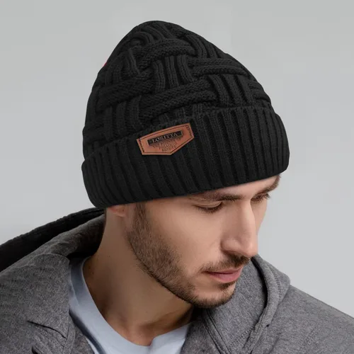 Miniatura 6 de Loritta Gorro de invierno cálido de punto grueso y holgado para hombre