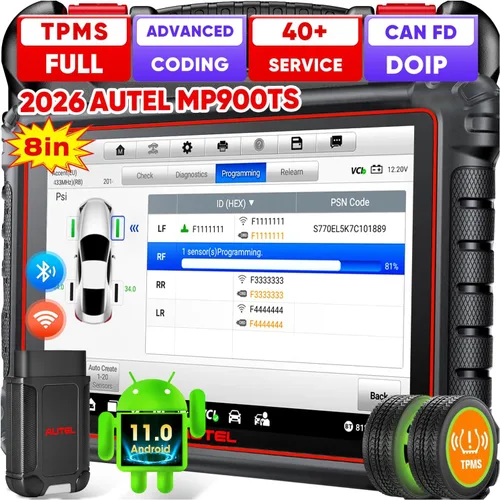 Autel Scanner MaxiPRO MP900TS, 2026 8 pulgadas MP900-TS Top TPMS y ECU C0ding como MS906 Pro-TS, hasta de MaxiSYS MS906 PRO MP900BT MK900TS,
