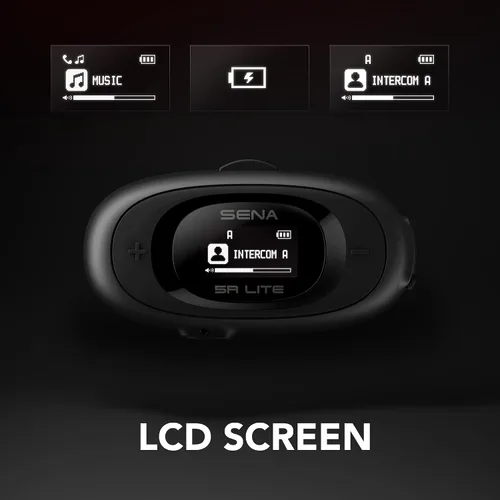 Miniatura 6 de Sena 5R LITE Auriculares de intercomunicación Bluetooth bidireccionales HD para motocicleta, paquete doble