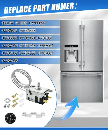 Miniatura 3 de 077B6856 Kit de controlador de temperatura para refrigerador compatible con True 988284/800382, repuesto para 077b, 800306 461387, TC, TSD, serie T