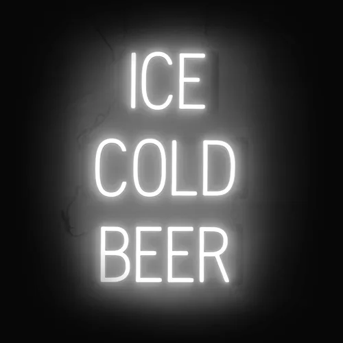 Miniatura 51 de SpellBrite Letrero de cerveza y vino Letrero de cerveza y vino neón, luz LED verde 22.0 x 15.0 pulgadas