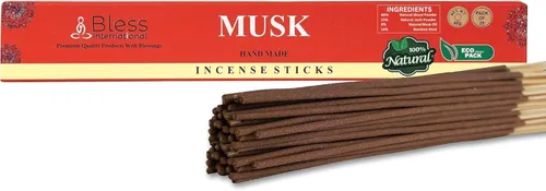 Miniatura 47 de Bless International varillas de incienso 100 % natural hechas a mano, sumergidas a mano, el mejor aroma Incienso y mirra