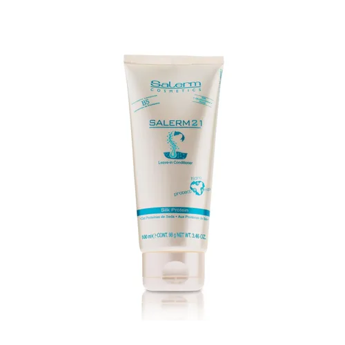 SALERM - Acondicionador Instantáneo de Cabello 21 Proteína de Seda - 100 ml - Acondicionador de Uso Continuo o para Enjuagar - con Proteínas de Seda