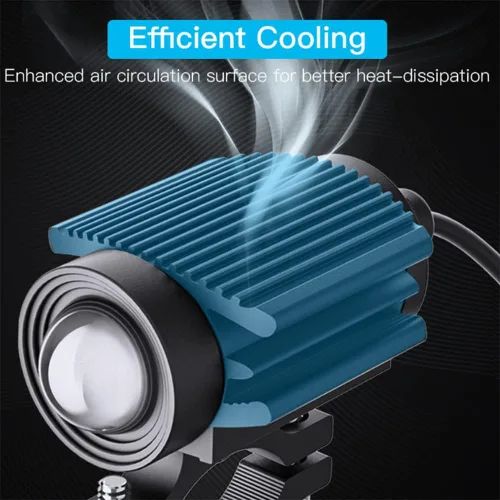 Miniatura 4 de 2 luces de conducción de motocicleta, 12000 lm, tricolor, mini luces LED, luces antiniebla, 60 W, 6000 K, proyector auxiliar blanco ámbar súper