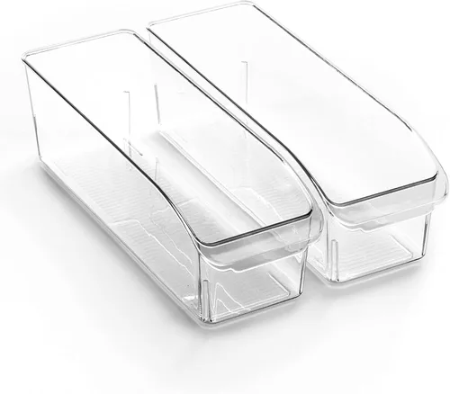 Miniatura 12 de BINO Contenedores de almacenamiento de plástico, pequeños THE CURVE COLLECTION Contenedores organizadores multiusos Contenedores