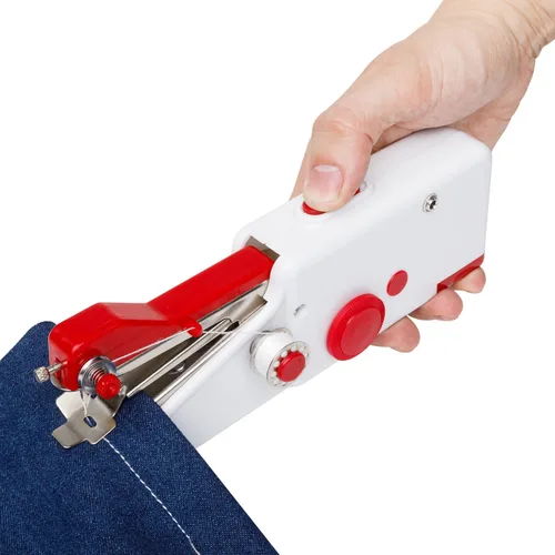 Máquina de coser de mano CS101, máquina de coser para principiantes, mini y kit de mano eléctrico portátil para adultos y niños de 8 a 12 años,