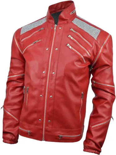 Miniatura 3 de Chaqueta Beat-It - Rojo - Piel sintética