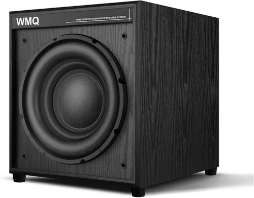 Miniatura 8 de Subwoofer doméstico alimentado de 10 pulgadas, 300 W RMS, graves de alta fidelidad, carcasa MDF con disipador de calor