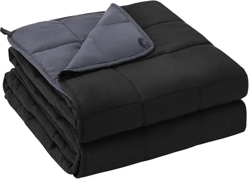 Miniatura 70 de yescool - Manta con peso, 7 libras, fresca, transpirable, con cuentas de cristal prémium, lavable a máquina, para dormir, 60-90 libras, 41 x 60 Gris