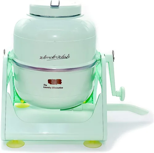 WonderWash - Lavadora portátil para apartamentos y espacios pequeños, lavadora manual de ropa de mano con diseño retro, limpia la ropa en cualquier