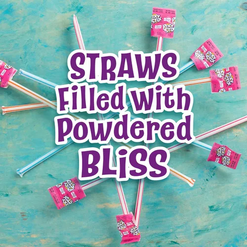 Miniatura 4 de Wonka Pixy Stix, pajitas de polvo agrio, uva, ponche de Maui, cereza y naranja, caramelo en polvo dulce y agrio, 85