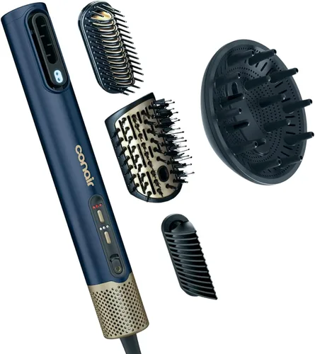Miniatura 9 de Infiniti PRO CONAIR - Varita de secado de cabello 5 en 1, alisadora y estilizadora, secador de pelo digital todo en uno con motor iónico, incluye 4