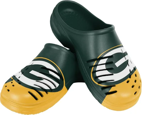 Miniatura 54 de FOCO - Sandalias de agua de jardín con logotipo de equipo de la NFL, para hombre, pantuflas, zuecos