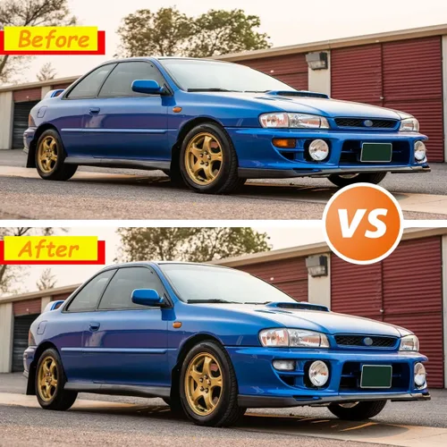 Miniatura 4 de ADIIL Lente transparente LED parachoques delantero señal lateral carcasa de luz para 1999-2001 Subaru Impreza marcador lateral esquina