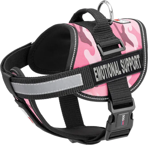 Miniatura 18 de Dogline Unimax - Arnés de chaleco multiusos Unimax para perros y 2 parches de soporte emocional extraíbles con respaldo de velcro