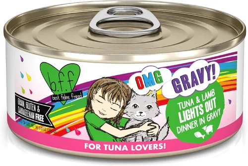 Miniatura 27 de Weruva B.F.F. OMG - Best Feline Friend Oh My Gravy!, Chicken Cloud 9 con pollo en salsa, lata de 2.8 onzas (paquete de 12)