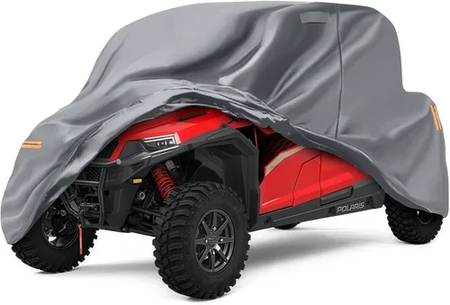 Miniatura 8 de Funda impermeable UTV compatible con Can-am Defender de 2 plazas, 6 capas para todo tipo de clima, con rejillas de ventilación, cremallera de puerta