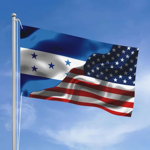Miniatura 21 de Banderas de Honduras y República Dominicana para exteriores de 3 x 5 pies, tres capas de tela para coser a doble cara, impresión de 3 x 5 pies