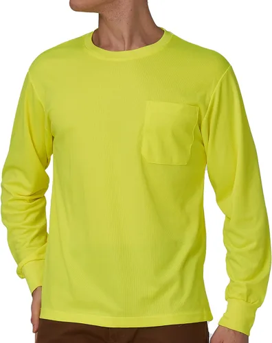 Miniatura 19 de A-SAFETY Playera de manga larga de seguridad de alta visibilidad, personalizable con logotipo (XS-6XL)