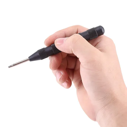 Miniatura 8 de Perforadora central automática de 5.12 pulgadas, perforadora de agujero central de metal con impacto de resorte ajustable para metal o madera