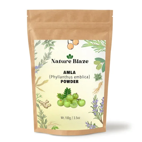 Miniatura 5 de Nature Blaze Amla en polvo natural (7.05 oz/7.0 onzas, polvo Awla)
