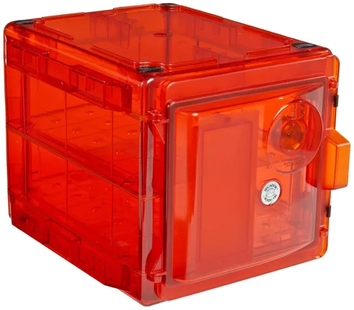 Miniatura 11 de SP Bel-Art Secador Clear 3.0 Gas-Purge - Armario desecador de purga de gas, 1.55 pies cúbicos ámbar con puertos de gas, diseño de cámara desecante
