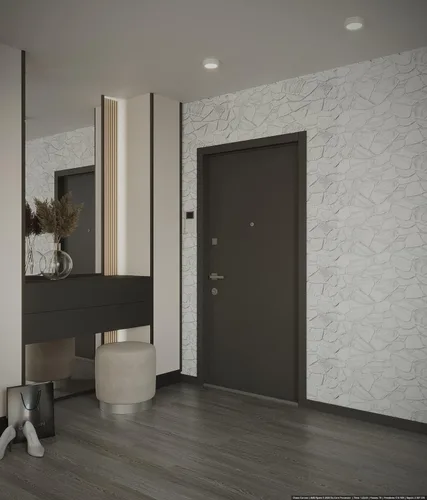 Miniatura 4 de Dundee Deco Paneles de pared 3D - Paneles de pared de PVC de piedra sintética blanca y gris para decoración de pared interior, sala de estar, Gris