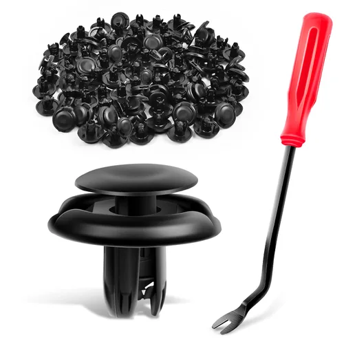 Miniatura 13 de GOOACC 100 clips de guardabarros para el cuerpo, remaches para el motor, debajo de la cubierta, clips de protección contra salpicaduras para Honda
