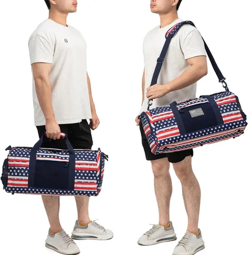 Miniatura 22 de QT&QY Bolsa táctica militar de 40 litros para hombre, bolsa de gimnasio, bolsa de viaje, bolsa de entrenamiento con compartimento para zapatos
