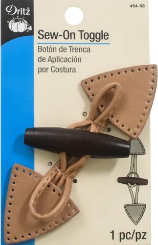 Miniatura 7 de Dritz 454-1 Palanca para coser, botón de madera oscura, negro