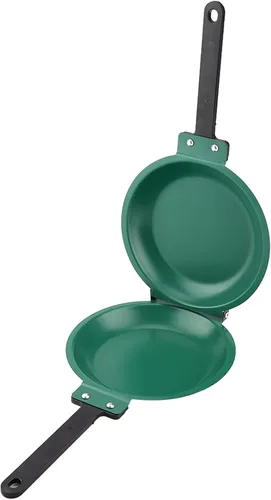 Miniatura 2 de Pasamer Doble Lado Antiadherente Revestimiento Cerámico Flip Sartén Pancake Maker Hogar Cocina Utensilios de cocina Verde Negro