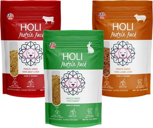 Miniatura 9 de HOLI Alimento de salmón liofilizado para perros, con Omega 3 y 6, un solo ingrediente, salmón capturado en la naturaleza de grado humano