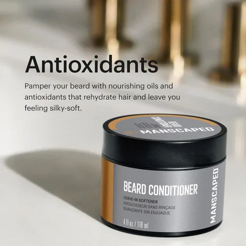 Miniatura 6 de MANSCAPED® Acondicionador UltraPremium para barba, suavizante sin enjuague con aceites nutritivos y antioxidantes, manteca de karité, eucalipto