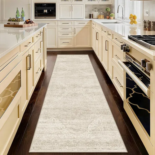 Miniatura 62 de Alfombras para pasillos antideslizantes 2x8, alfombra de pasillo moderna lavable para entrada, alfombra de piso suave resistente a manchas para Gris