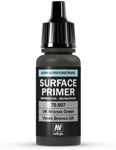Miniatura 2 de Vallejo - Color de imprimación de superficie Verde Bronce Reino Unido 0.6 fl oz. (0.6 fl oz.) Acabado mate y secado rápido Perfecto