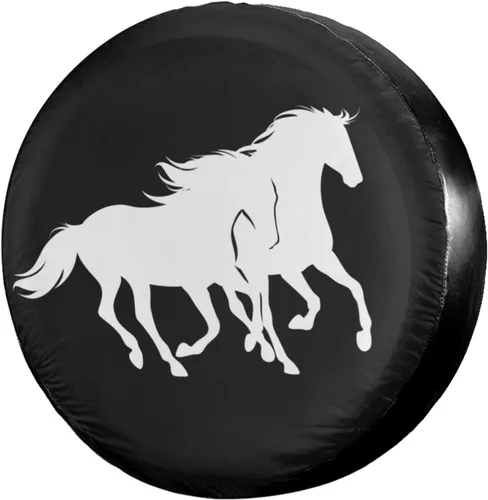 Miniatura 13 de Full Moon - Cubierta de neumático de repuesto a prueba de polvo, para remolque, RV, SUV y muchos vehículos, 14 pulgadas