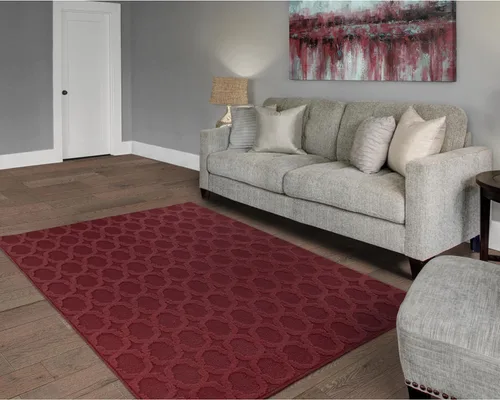 Miniatura 129 de Garland Rug Sparta - Alfombra antideslizante de polipropileno de 2 pies x 12 pies, color negro, ideal para salas de estar y pasillos, elegante