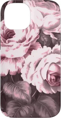 Miniatura 4 de iPhone 16 Vintage Classic Rose Flower Pattern in Pink Case