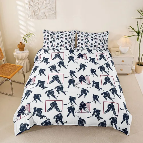 Miniatura 14 de Juego de funda de edredón para niños y niñas, con diseño de gatos y mascotas de dibujos animados, para niños y niñas, juego de funda de edredón