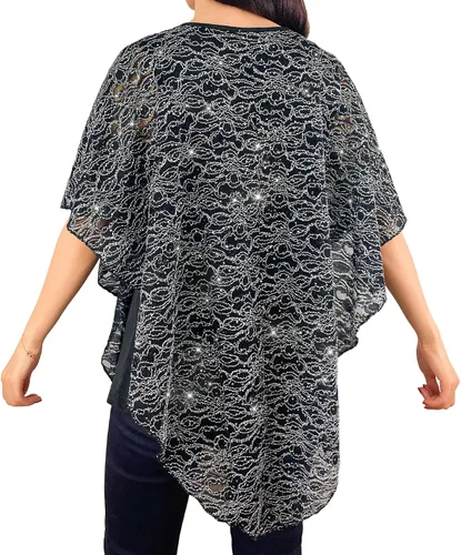 Miniatura 2 de Blusa de punto con cuello en V y manga 34 para mujer