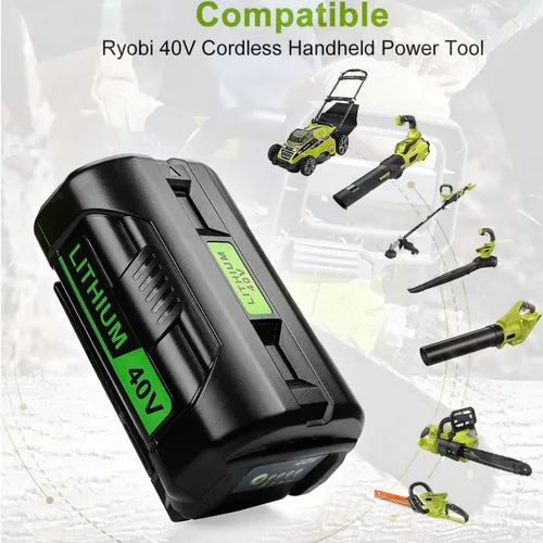 Miniatura 2 de ANTRobut 6.5Ah 40 voltios para batería Ryobi 40V OP4026 OP4050 OP4060 OP40601 reemplazo para batería de litio Ryobi 40V