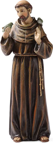 Joseph's Studio by Roman St. Francis of Asís, estatua de mesa religiosa de 10.25 pulgadas, colección renacentista, decoración para el hogar