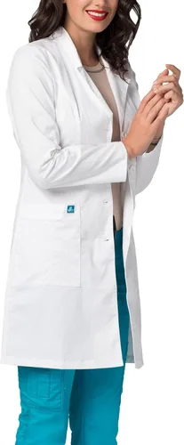 Miniatura 3 de Adar - Abrigo de laboratorio elástico universal para mujer abrigo de laboratorio con cintura de 36 pulgadas