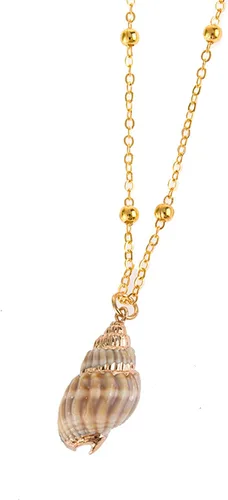 Miniatura 4 de Dcfywl731 3 piezas de collar de concha de mar para mujer, collares de playa, collar de caracola, collar de cadena de oro