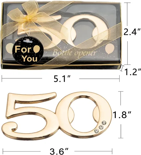 Miniatura 3 de 24 piezas de los 50 abridores de botellas para regalos de fiesta de cumpleaños 50 o regalos de fiesta de boda 50 regalos de fiesta de cumpleaños 50