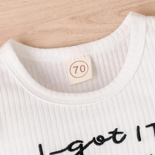 Miniatura 4 de Mameluco para bebé recién nacido, con estampado de letras y lazo, estampado floral, para niña de 0 a 18 meses