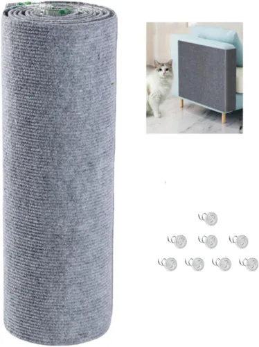 Miniatura 11 de SHENGOCASE Alfombrilla autoadhesiva recortable de 78.7 x 15.8 pulgadas, repuesto para estantes de árbol de gato, escalones de muebles de pared