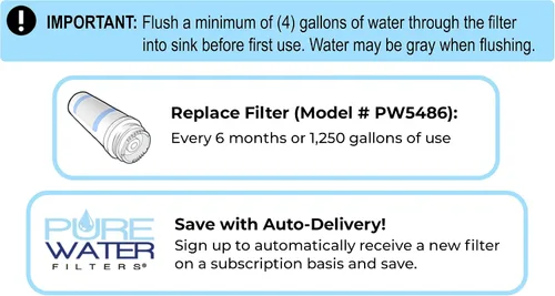 Miniatura 5 de PureWater - Cartucho de filtro de agua de repuesto para Keurig P versiones B150, K150 B155, K155 y todos K2500 K3000 B3000SE K3500 K4000